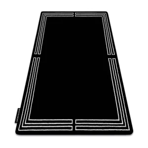 Tapijt HAMPTON Chick kader zwart 160x220 cm