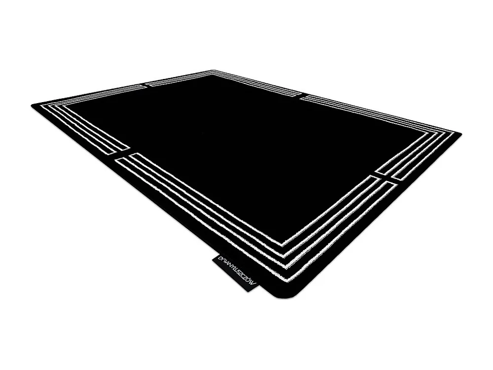 Tapijt HAMPTON Chick kader zwart 160x220 cm