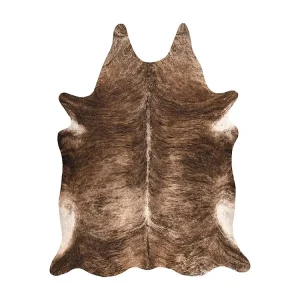 Tapijt Kunstleer Imitatie rundleer , G5068-1Bruine leer 180x220 cm