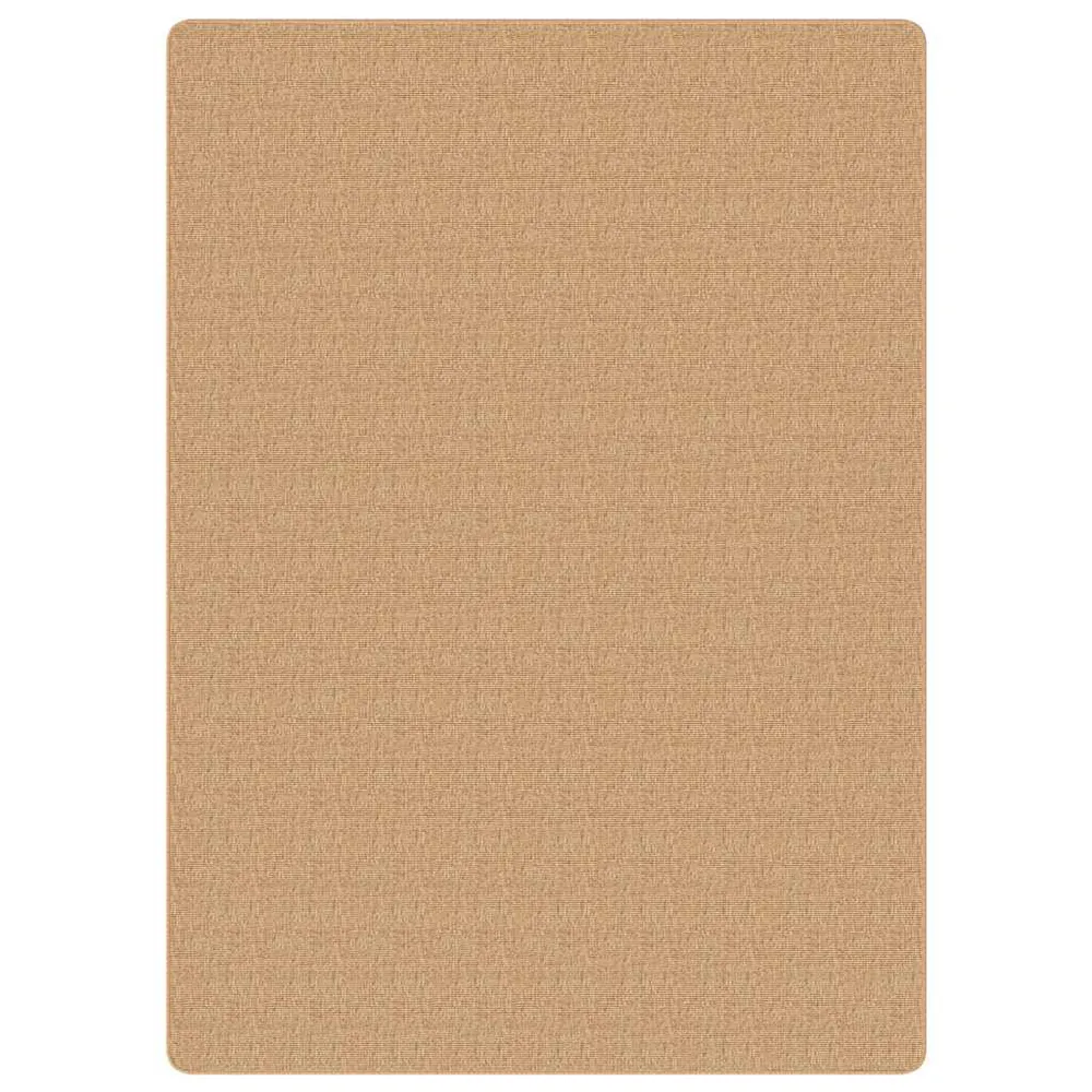 Tapijt met elastiek onderkant 70x130 cm jute natuurlijk