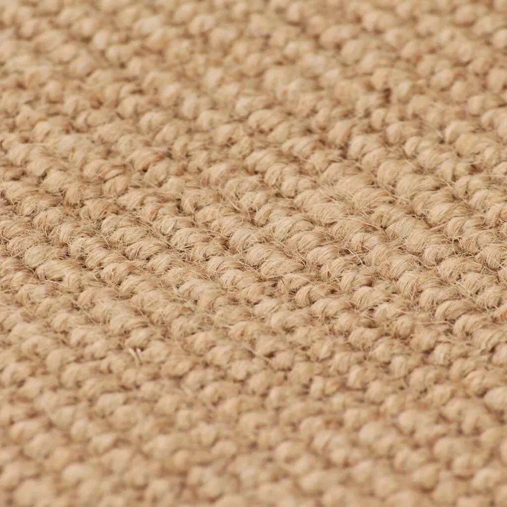 Tapijt met elastiek onderkant 70x130 cm jute natuurlijk