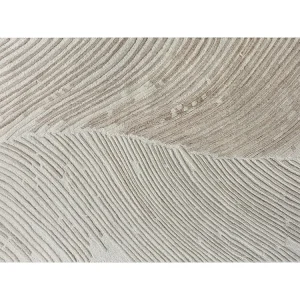 Tapijt met reliëf van 100% wol - 160 x 230 cm - 2200 g/m2 - Ivoorwit - SERAPHINA