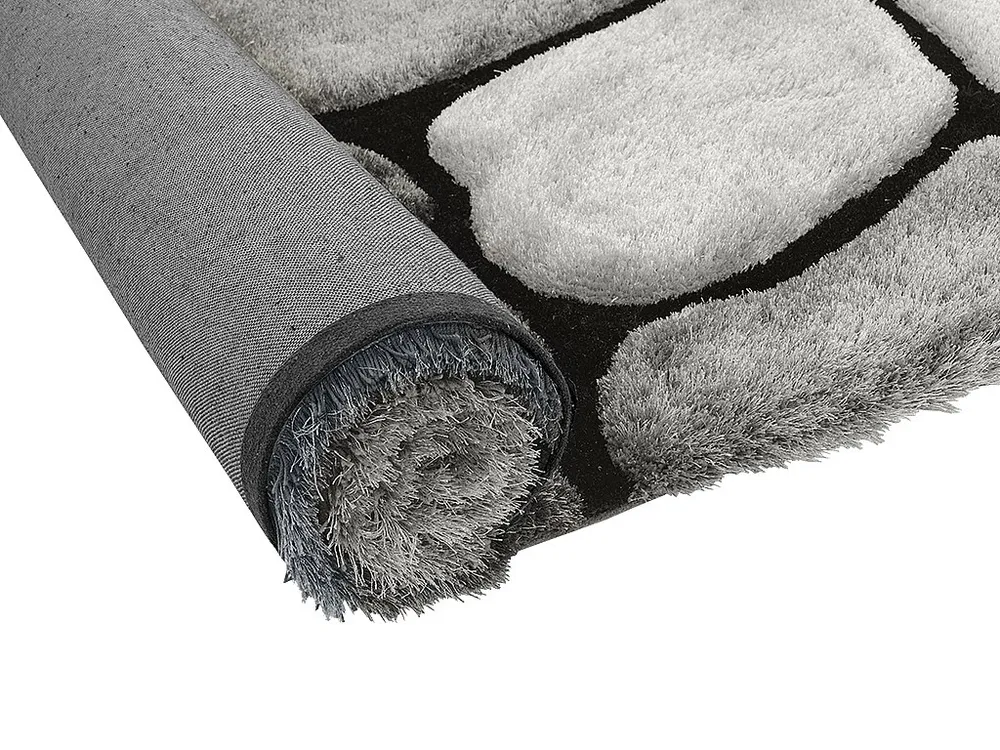 Tapijt PIETRA - Polyesterweefsel - 200 x 290 cm - Grijs - Koop nu uw online meubelshop