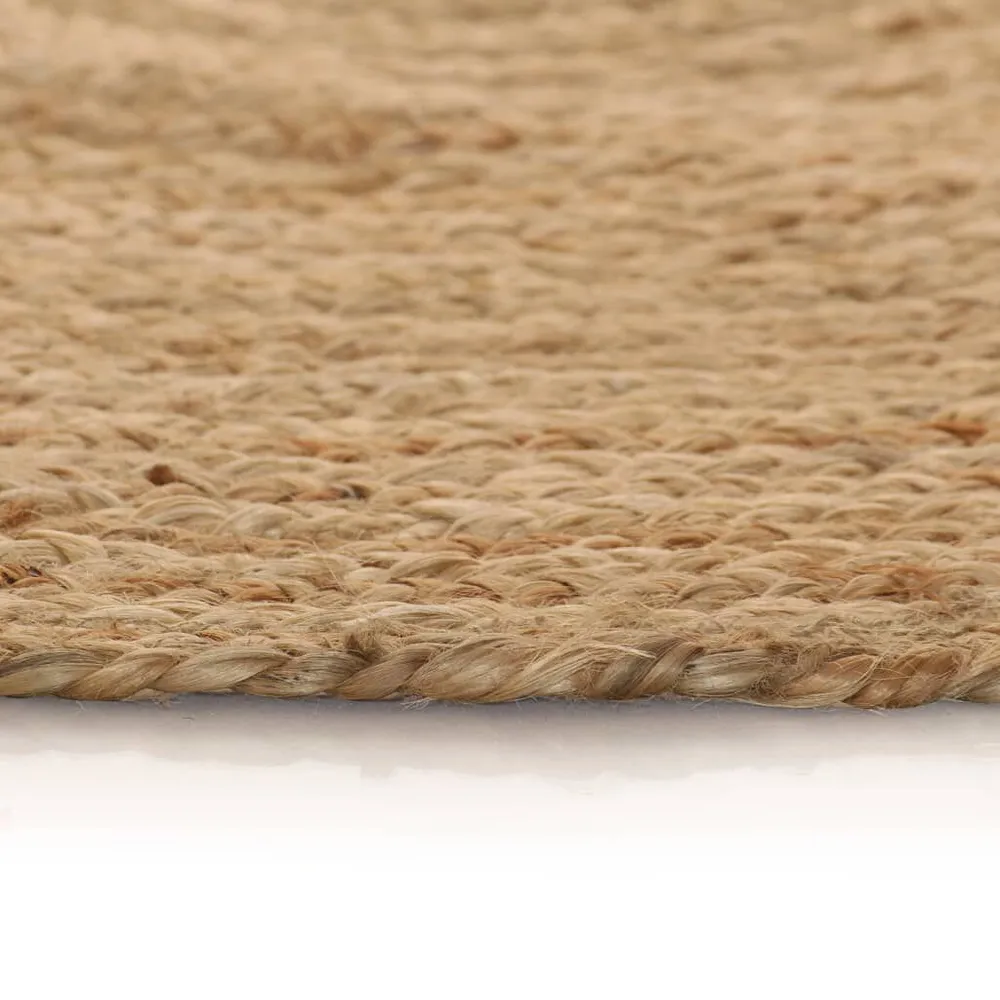 Tapijt rond 120 cm gevlochten jute
