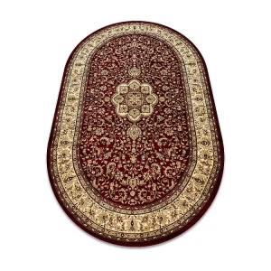 Tapijt ROYAL ADR Ovaal patroon 521 kastanjebruin 100x180 cm