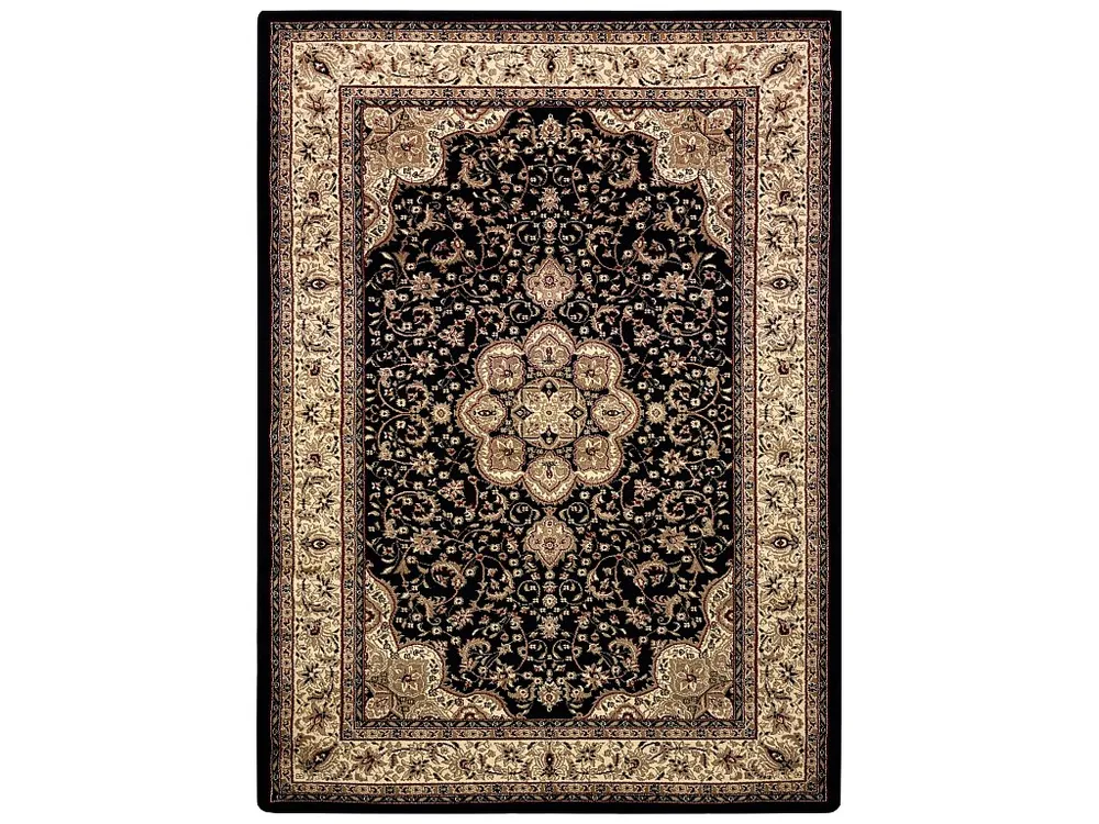 Tapijt ROYAL AGY patroon 0521 zwart 100x200 cm