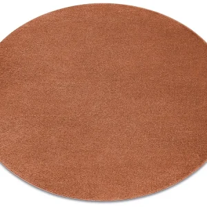 Tapijt SOFTY cirkel uniform, enkele kleur terracotta cercle 120 cm