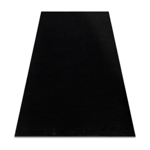 Tapijt SOFTY uniform, enkele kleur zwart 280x370 cm