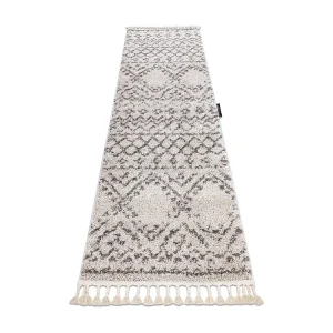 Tapijt, Vloerbekleding BERBER RABAT crème - voor keuken, naar de gang 80x200 cm