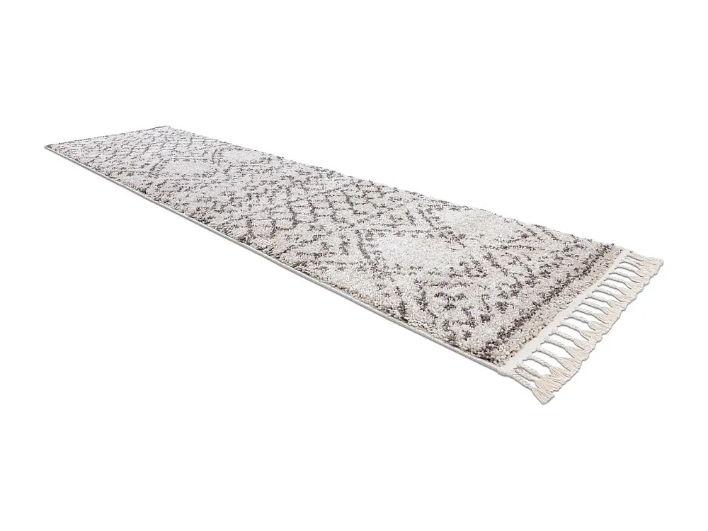 Tapijt, Vloerbekleding BERBER RABAT crème - voor keuken, naar de gang 80x200 cm