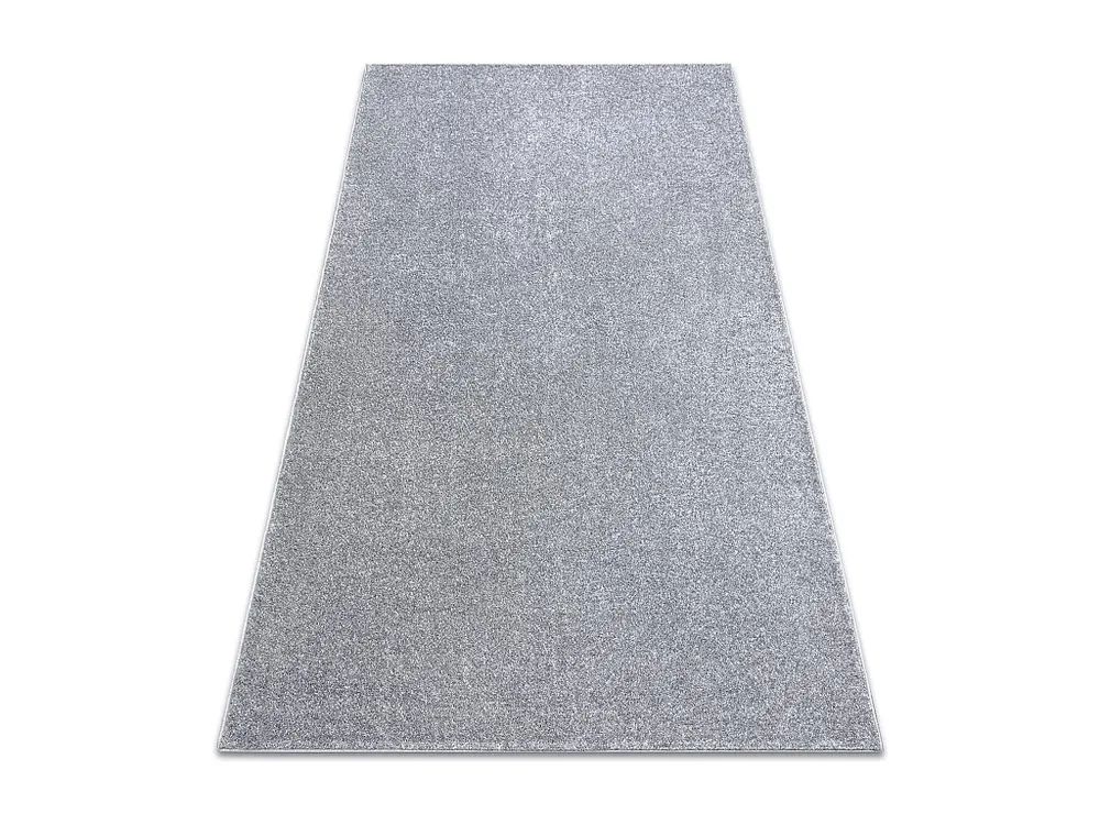 TAPIJT - Vloerbekleding SANTA FE zilver 92 , glad , uniform, enkele kl 250x350 cm