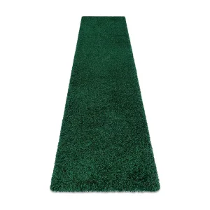 Tapijt, Vloerbekleding SOFFI shaggy 5cm donkergroen - voor keuken, naa 60x200 cm