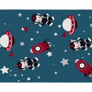 Tapijt voor kinderen astronaut - Glanzende lurex - 120 x 170 cm - Meerdere kleuren - ASTRONO