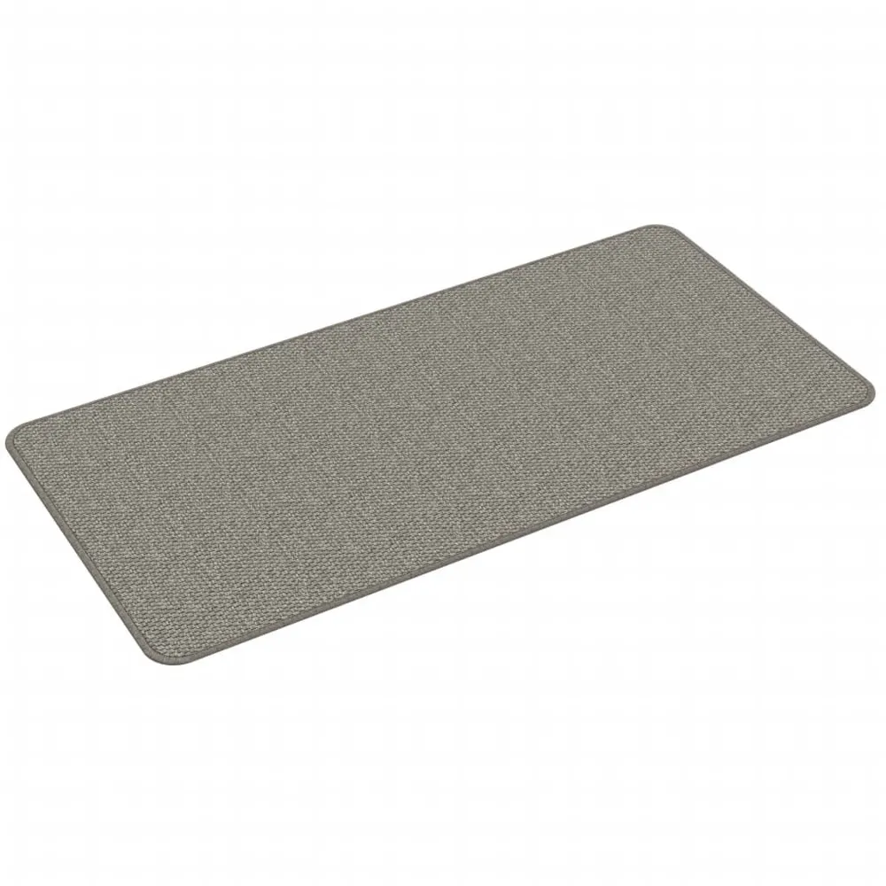 Tapijtloper 50x100 cm sisal-look zilverkleurig