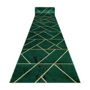 Tapijtloper EMERALD exclusief 1012 glamour, stijlvol marmer, geometris 100x160 cm