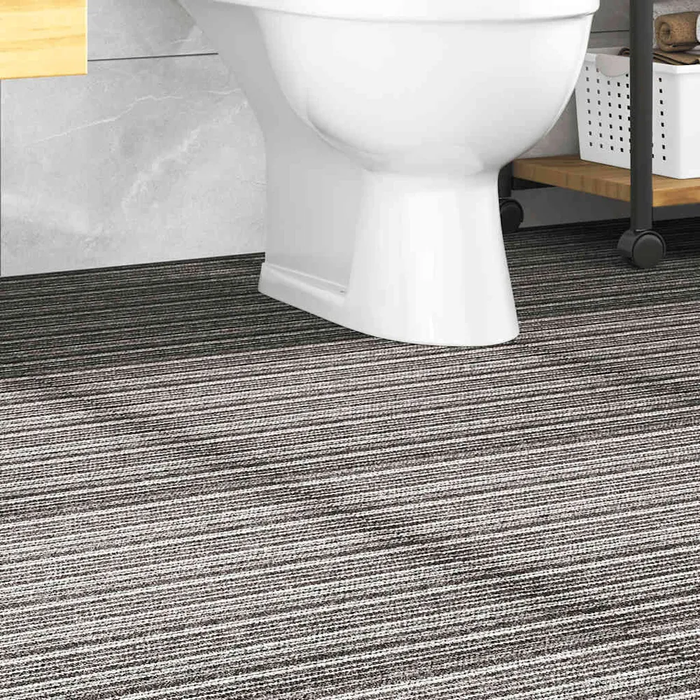 Tapijttegels 20 st 5 m² 50x50 cm gestreept antraciet