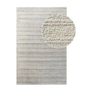 Tapis de Salon Rectangulaire Dehli, Ecru, 230x160x1 cm, EPIKASA