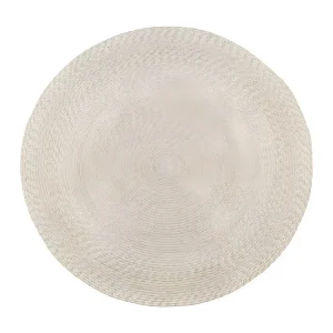 Tapis de Salon Rond Menorca, Lichtbruin, 120x120x1 cm, EPIKASA