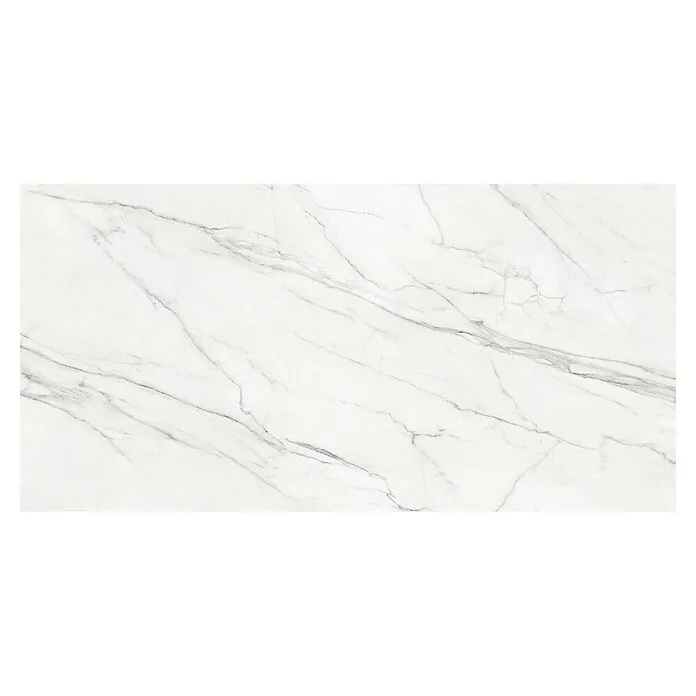 Tau ceramica Keramische tegel - Varenna Carrara - 280 x 120 cm, Wit / Grijs, Mat
