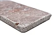 Tegel van antiek marmer rechthoek Rosso FNT M450 - 7,5 x 15 cm, Rood, Mat