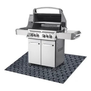 VECTRA 902 beschermende grillmat voor terras, buiten - grijskleuring 120x200 cm