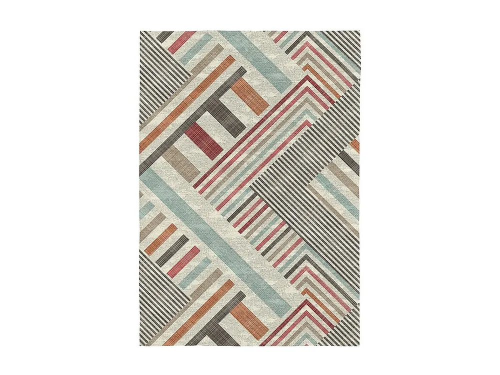 Veelkleurig Rodier Blok vloerkleed 120x170 cm