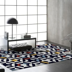 Veelkleurig Rodier Twist-tapijt 80x150 cm