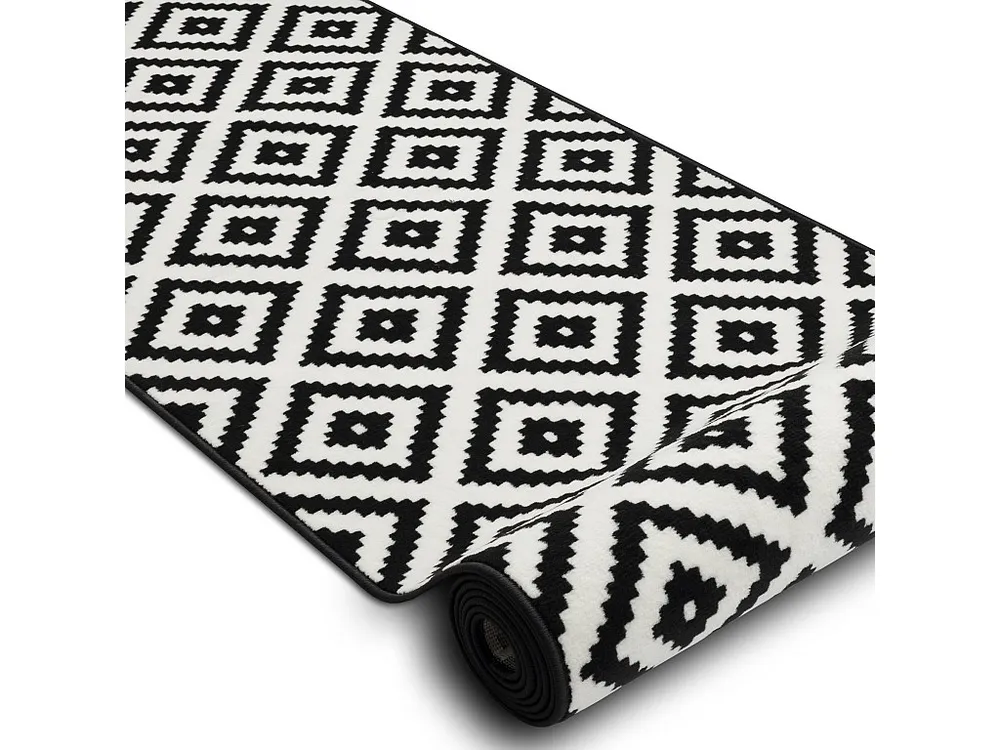 Vloerbekleding BCF MORAD Ruta diamanten zwart / room 60 cm 60x120 cm