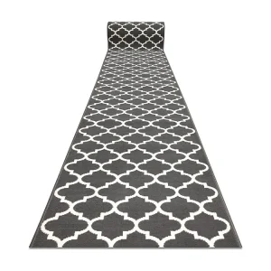 Vloerbekleding BCF MORAD Trelis klaver Marokkaanse grijs / room 90 cm 90x180 cm