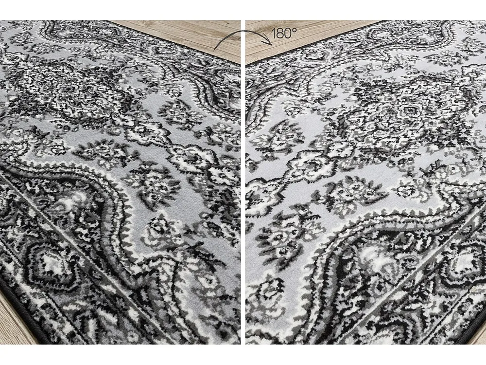 Vloerbekleding BCF MORAD Wiosna rozet grijs 80 cm 80x280 cm