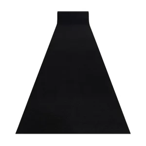 Vloerbekleding met natuurrubber bekleed RUMBA éénkleurig zwart 60 cm 60x200 cm