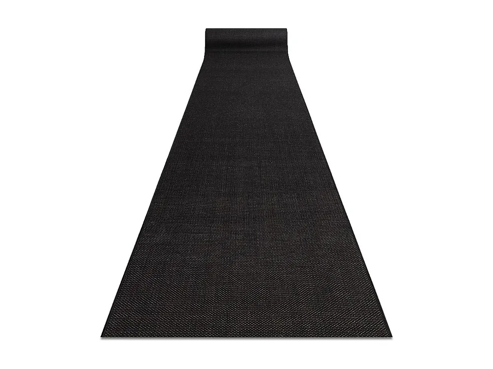 Vloerbekleding SISAL FLOORLUX patroon 20433 zwart EFFEN 120x400 cm