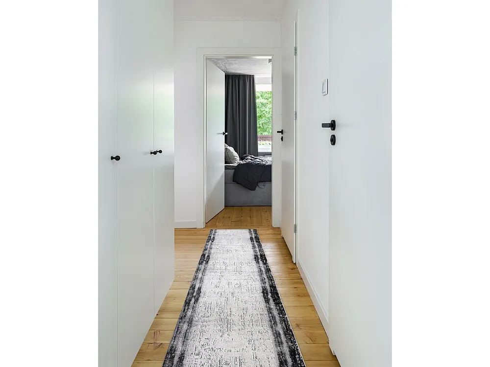 Vloerbekleding strak TULS 51235 anthracytkleuring 80x300 cm