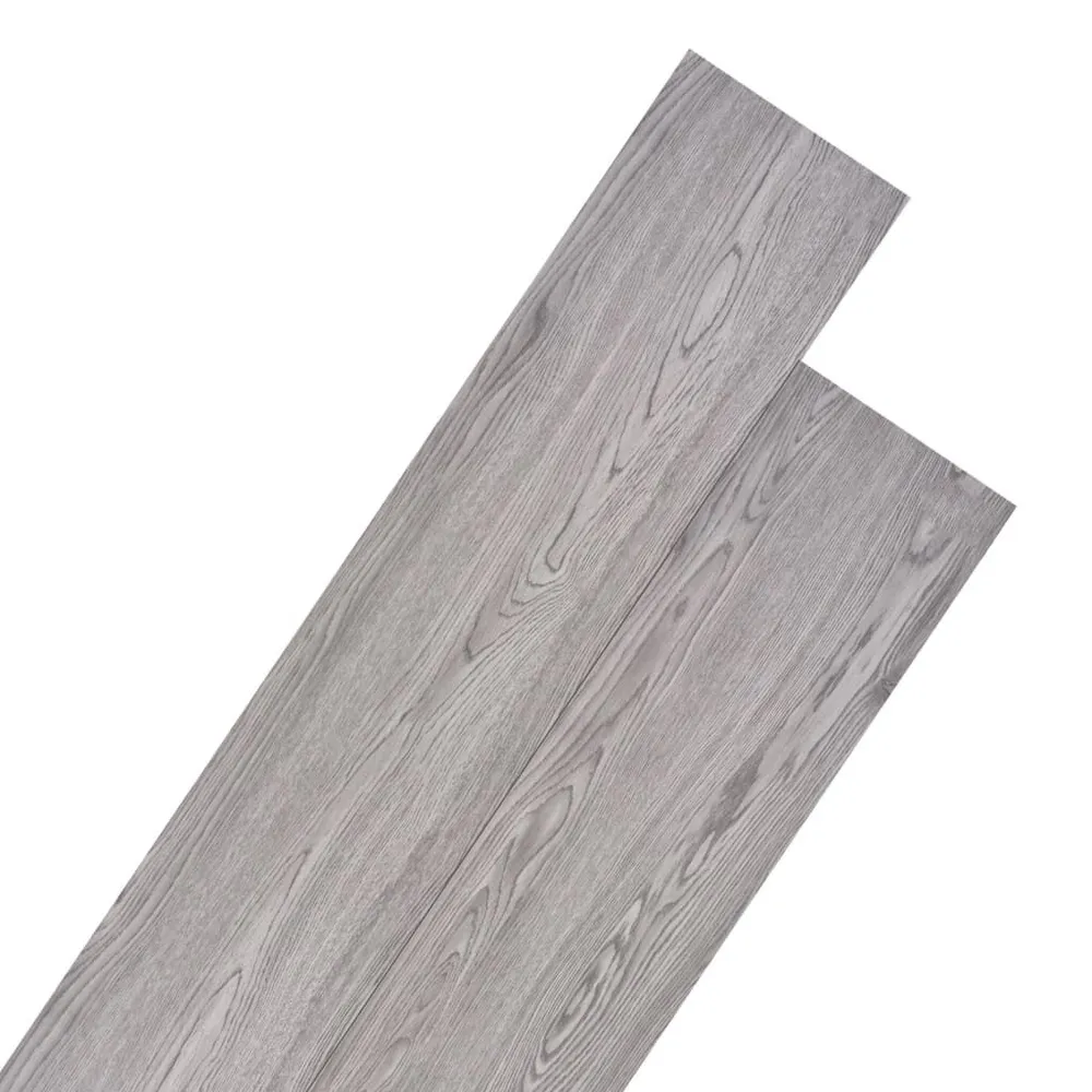 Vloerplanken niet-zelfklevend 5,26 m² 2 mm VINYL donkergrijs
