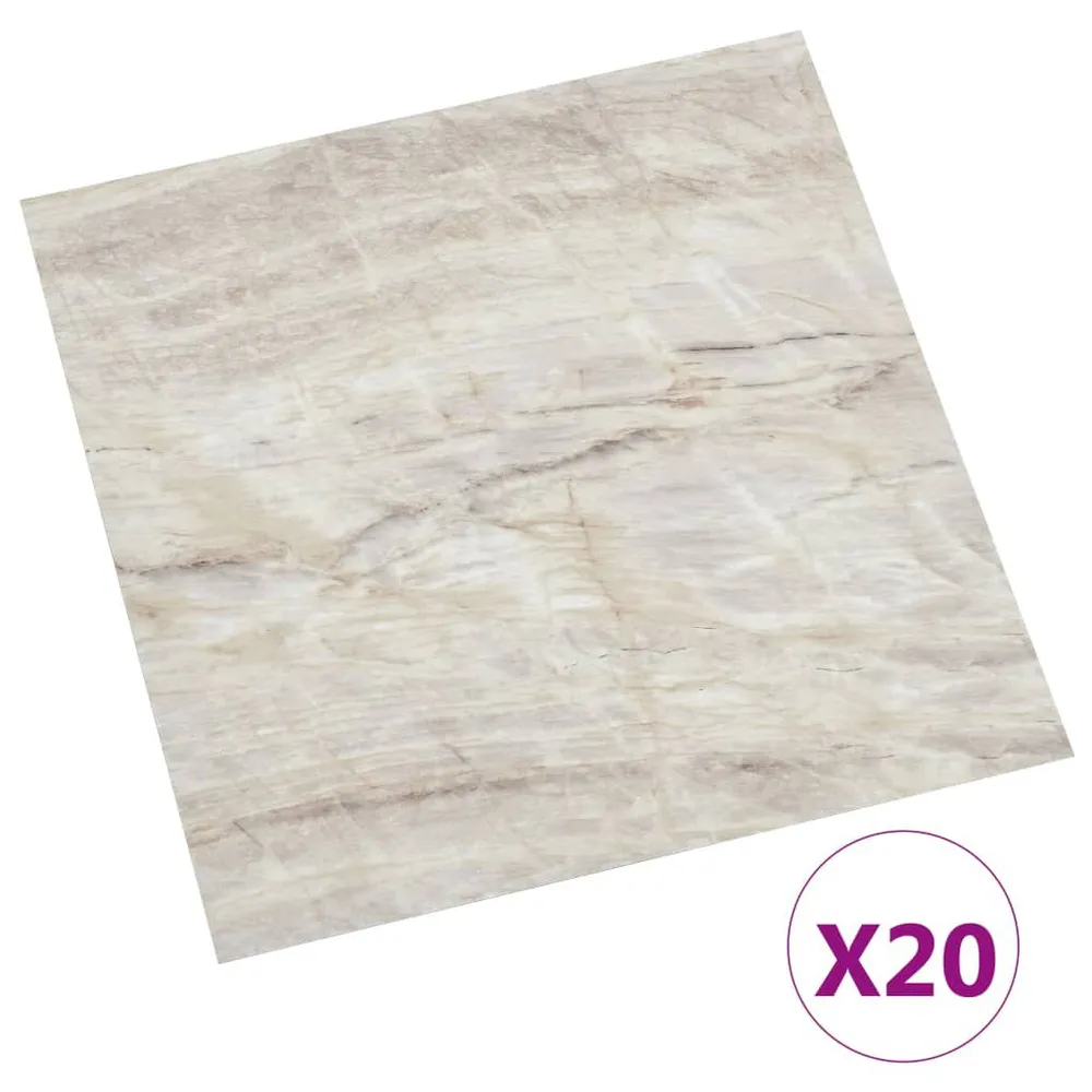 Vloerplanken 20 st zelfklevend 1,86 m² PVC lichtbruin