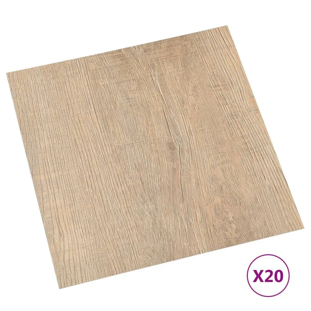 Vloerplanken 20 st zelfklevend 1,86 m² VINYL bruin