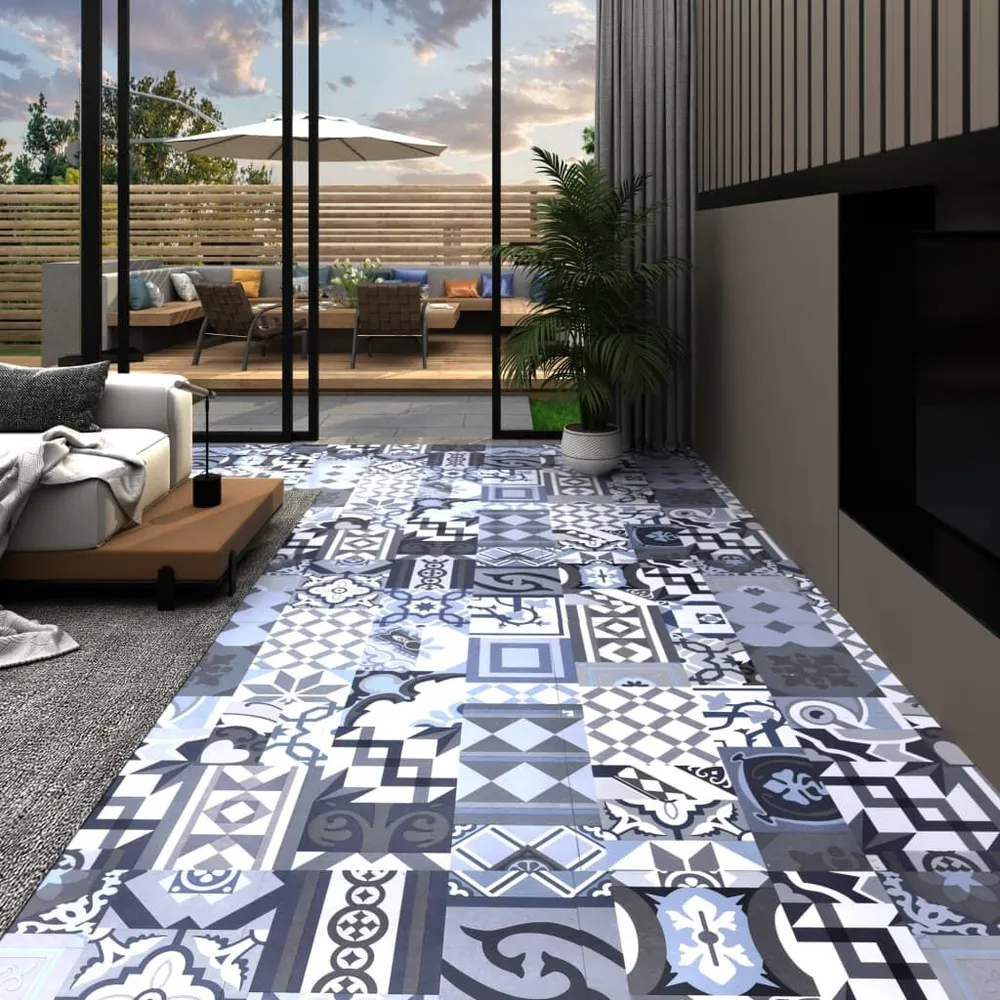 Vloerplanken zelfklevend 5,11 m² VINYL gekleurd patroon