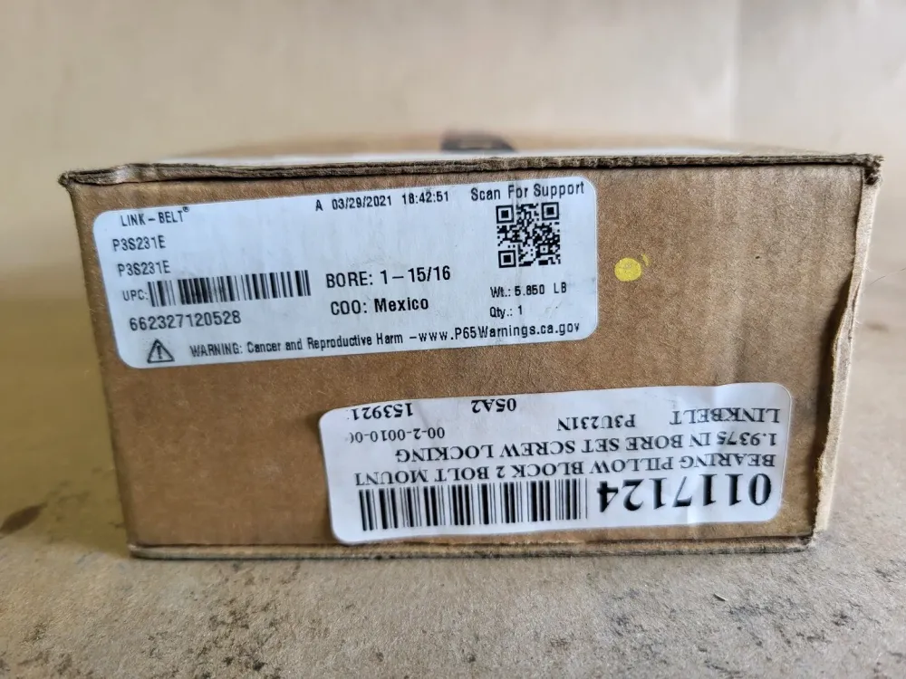 Pillow Block Ball Bearing 1-15/16" Bore, P3S231E
