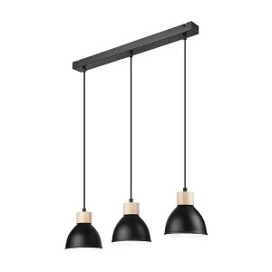 Gecertificeerd IP44 Hanglamp Nico, Zwart, 80x70x15 cm, EPIKASA