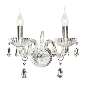 Gecertificeerd IP44 Queen Wandlamp, Transparant, 35x21x34 cm, EPIKASA