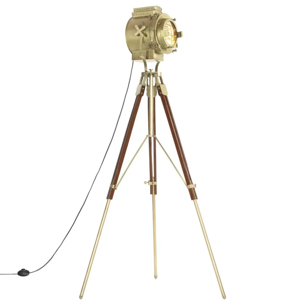 Gecertificeerd IP44 Vloerlamp driepoot 193 cm massief mangohout