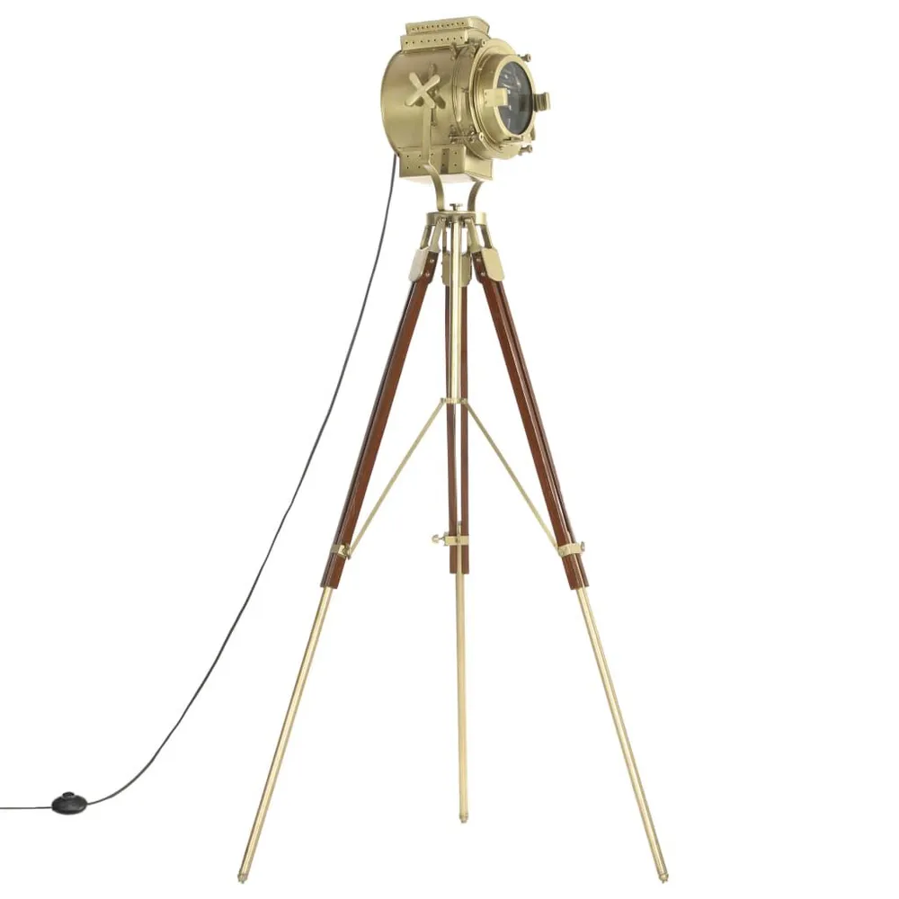 Gecertificeerd IP44 Vloerlamp driepoot 193 cm massief mangohout