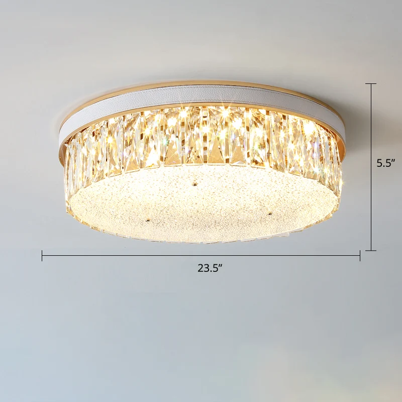 Geometrische vorm LED-inbouwarmatuur Eenvoud K9 Kristallen slaapkamerplafondlamp | Snel Leverbaar