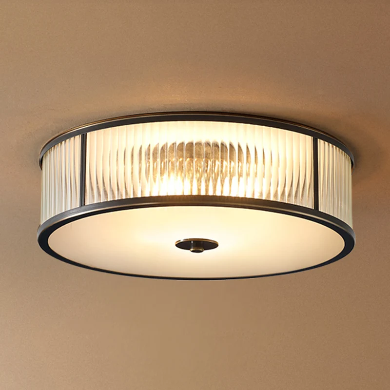 Glazen trommelvormige verlichtingsarmatuur Moderne eenvoud Stijl Foyer-plafondlamp - Incl. Garantie