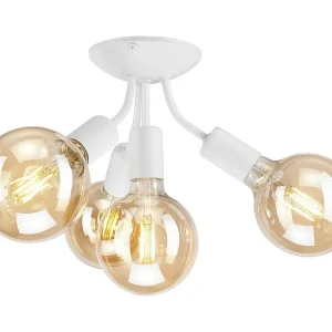 Plafondlamp Viggo, Wit, 17x23x23 cm, EPIKASA - Incl. Garantie