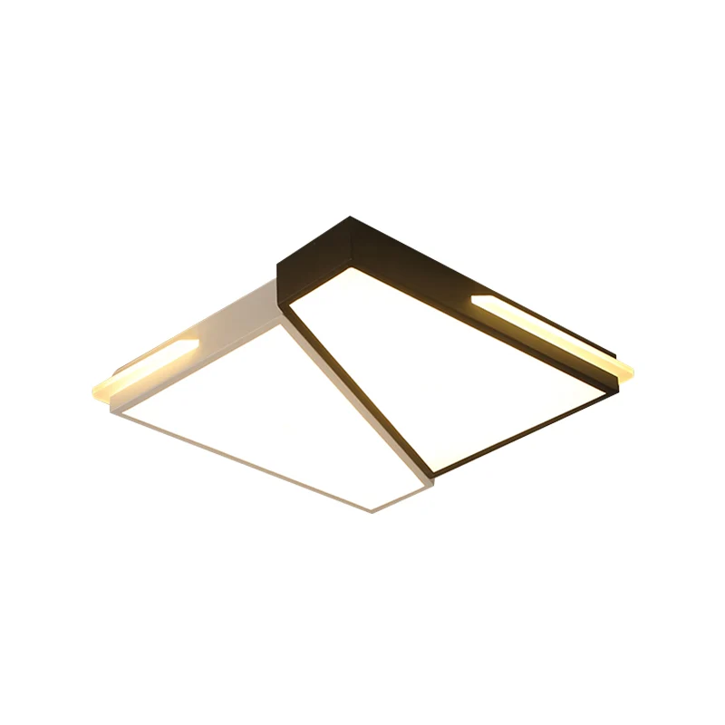 Premium Kwaliteit Eenvoudige rechthoekige/vierkante plafondinbouwlamp Metaal LED-slaapkamer Inbouwplafondlamp warm/wit, 21...