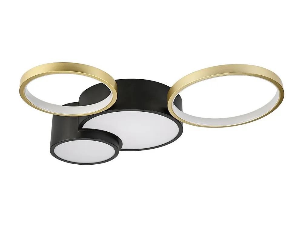 Premium Kwaliteit Plafondlamp Alize, Zwart, 9,5x60x60 cm, EPIKASA