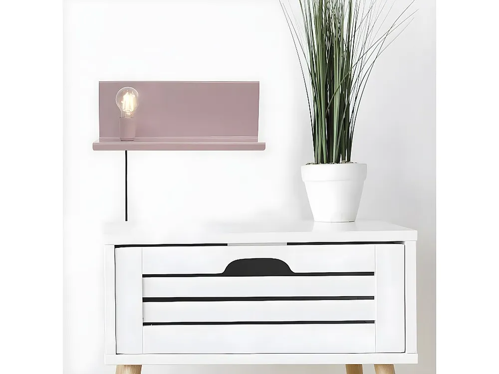 Taranto Wandlamp, Roze, 40 x 14 x 17 cm, EPIKASA
