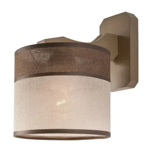 Wandlamp Andrea, Bruin, 23x23x23 cm, EPIKASA - Incl. Garantie