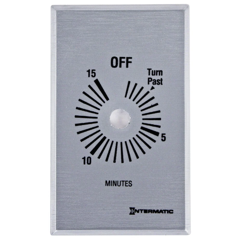 Brandwerende Intermatic - FF15MH - Plate 15-Min without HOLD, Zilver